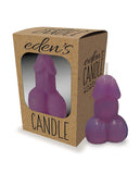 Eden's Penis Candle - Purple - Vanilla