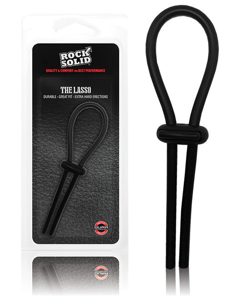 Rock Solid Lasso Cockring - Black