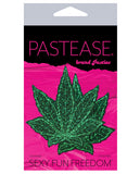 Pastease Glitter Marijuana Leafs - Green O/S