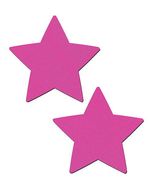 Pastease Basic Star Black Light Reactive - Neon Pink O/S