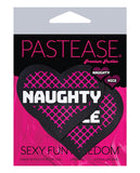 Pastease Naughty & Nice Hearts - Black/Pink O/S