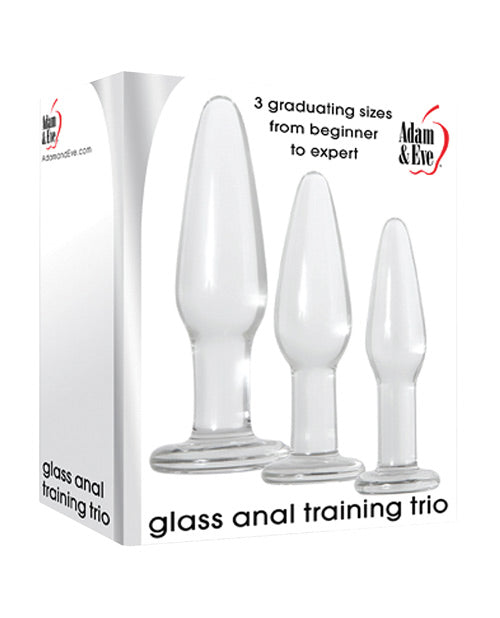 Adam & Eve Glass Anal Training Trio