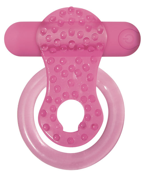 Adam & Eve Couples Enhancer Rechargeable Cock Ring - Pink