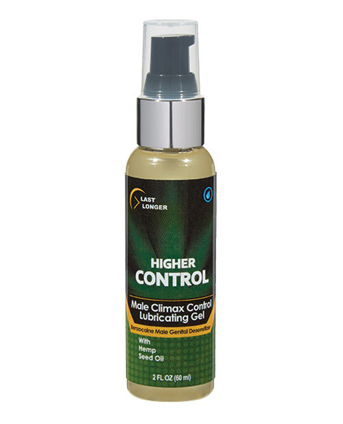 Higher Control Climax Control Gel for Men w/Hemp Seed Oil - 2 oz