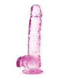 Blush Naturally Yours 6" Crystalline Dildo - Rose