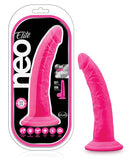 Blush Neo Elite 7.5 " Silicone Dual Density Cock - Neon Pink