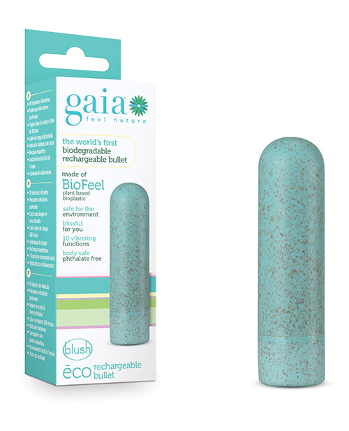 Blush Gaia Eco Rechargeable Bullet - Aqua