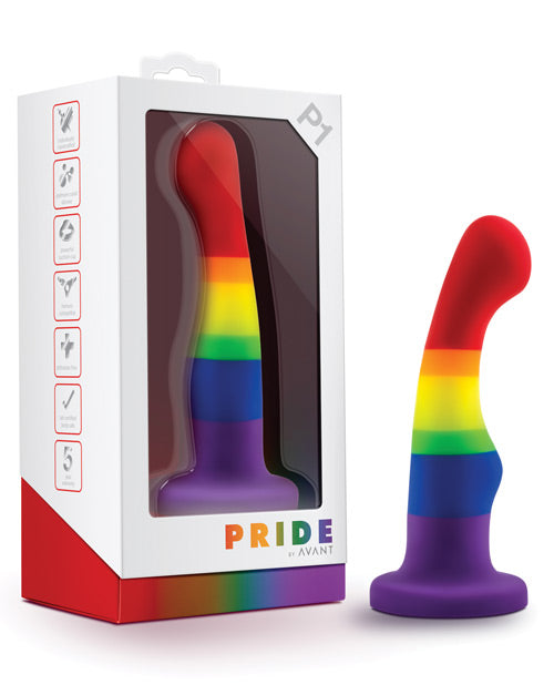 Blush Avant P1 Gay Pride Silicone Dong - Freedom