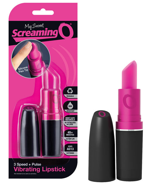 My Secret Screaming O Vibrating Lipstick - Black/Pink