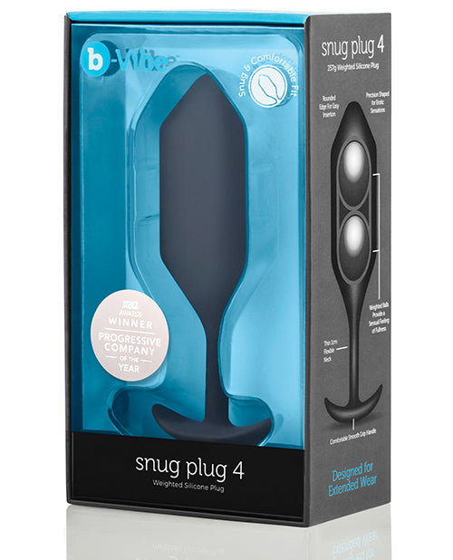 b-Vibe Weighted Snug Plug 4 - 257 g Black