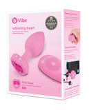 b-Vibe Vibrating Heart Plug S/M - Pink