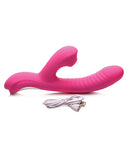 Curve Novelties Power Bunnies Come Hither Suction Vibrator - Pink