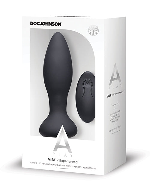 A Play Rechargeable Silicone Experienced Anal Plug w/Remote