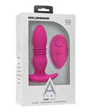 A Play Rise Rechargeable Silicone Anal Plug w/Remote - Pink