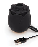 Fifty Shades of Grey Hearts & Flowers Rose Vibrator - Black