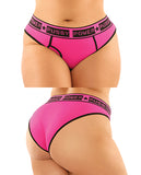 Vibes Buddy Pack Pussy Power Micro Brief & Lace Thong Pnk/Blk QN