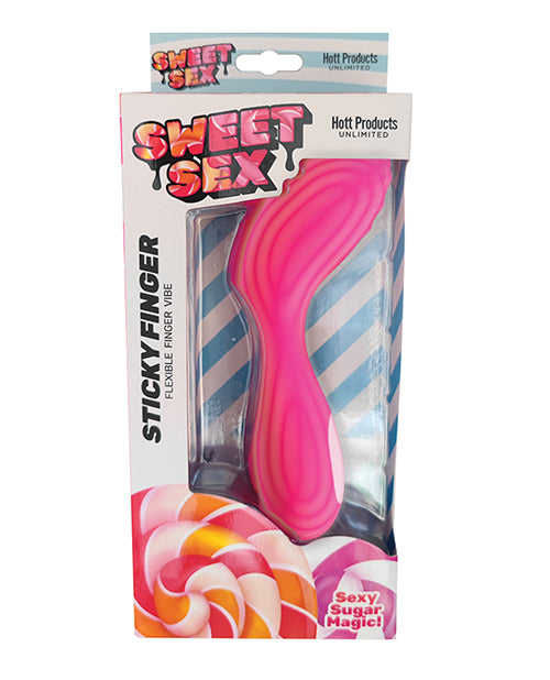 Sweet Sex Sticky Finger Flexible Finger Vibe - Magenta