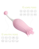 Dora Rose Toy Clit Vibrator & Tongue Licker - Pink
