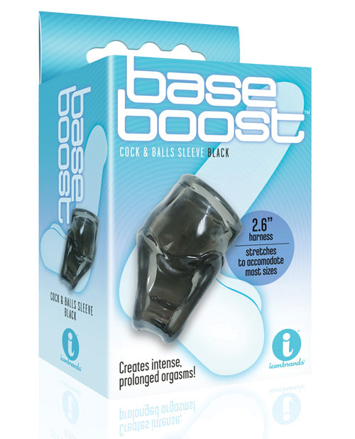 The 9's Base Boost Cock & Balls Sleeve - Black