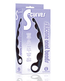 The 9's S-Curved Silicone Anal Beads