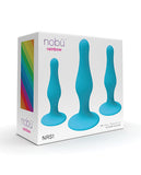 Nobu Rainbow Silicone Plug Set - Blue