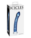 Icicles No. 29 Hand Blown Glass - Clear w/Ridges