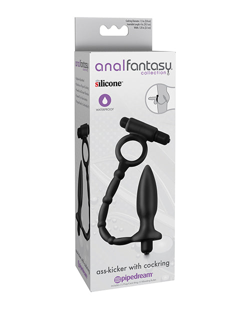 Anal Fantasy Collection Ass Kicker w/Cockring - Black