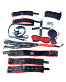 Plesur Deluxe Bondage Kit - Black/Red