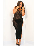Rene Rofe Take the Heat Lace Gown Black QN