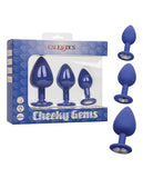 Cheeky Gems 3 pc Plug Set - Purple