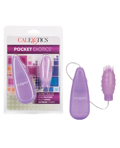 Silicone Slims Nubby Bullet - Purple