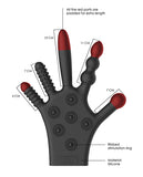 Shots Fistit Silicone Stimulation Glove - Black