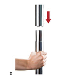 Shots Ouch Dance Pole - Silver