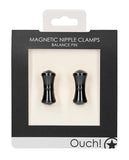 Shots Ouch Balance Pin Magnetic Nipple Clamps - Black