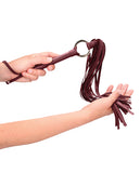 Shots Ouch Halo Flogger - Burgundy