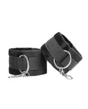 Shots Ouch Black & White Velcro Hand/Ankle Cuffs - Black