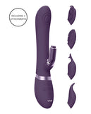 Shots Vive Etsu  Pulse G-Spot Rabbit w/Interchangeable Clitoral Attachments - Purple