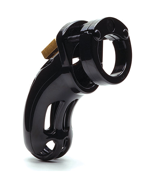 The Curve 3 3/4" Curved Cock Cage & Lock Set  - Black