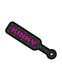 Wood Rocket Sex Toy Kinky Paddle Large Pin - Black/Pink