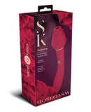 Secret Kisses Twosome Dual Ended Rose Bud w/Clitoral Suction & G-Spot Vibe - Red